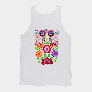 Ukrainian folk Flowers Tank Top